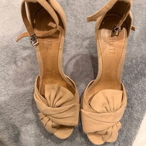 Schutz Nude Heels - Suede - 8.5M
